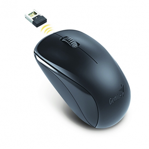 Мышь беспроводная Genius NX-7000 Black (USB), 1200 dpi, 3 кнопки, чёрный 6854047