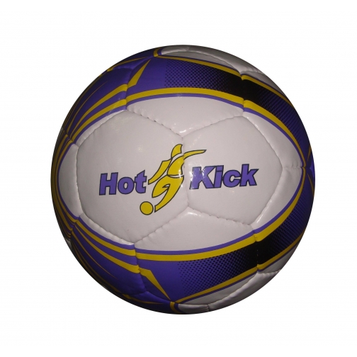 Футбольный мяч Hot Kick, бело-синий, размер 5 37741034