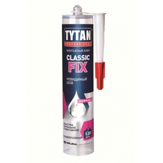 ТИТАН Классик фикс клей жидкие гвозди (0,31л) прозрачный / TYTAN Classic Fix клей монтажный жидкие гвозди (0,31л) прозрачный Титан