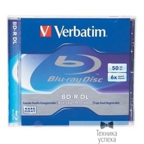 Verbatim BD-R Verbatim 6-x, 50 Gb, Jewel Case Ink Print диски (43736/43735) 7247483
