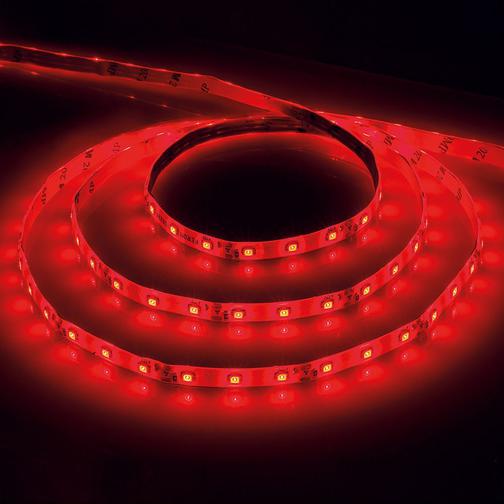 Cветодиодная LED лента Feron LS603, 60SMD(2835)/м 4.8Вт/м 5м IP20 12V красный 38101394