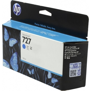 Оригинальный картридж B3P19A №727 для принтеров HP Designjet T1500/T2500/T920, голубой, струйный, 130 мл 8627-01 Hewlett-Packard