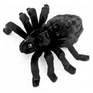 Мягкая игрушка "Европейские животные" - Паук тарантул, черный, 19 см Hansa