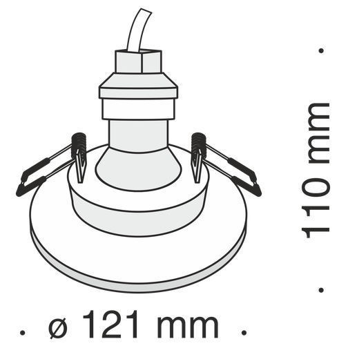 Встраиваемый светильник Technical DL004-1-01-W 42410081 3