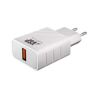 Адаптер питания BoraSCO B-37260 QC 3.0 (USB: 5V) Белый