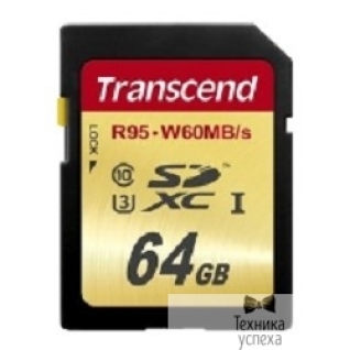Transcend SecureDigital 64Gb Transcend TS64GSDU3 SDXC Class 10, UHS-I U3