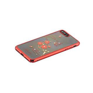 Чехол-накладка KINGXBAR для iPhone 8 Plus/ 7 Plus (5.5") пластик со стразами Swarovski 49F красный (Рифмы)