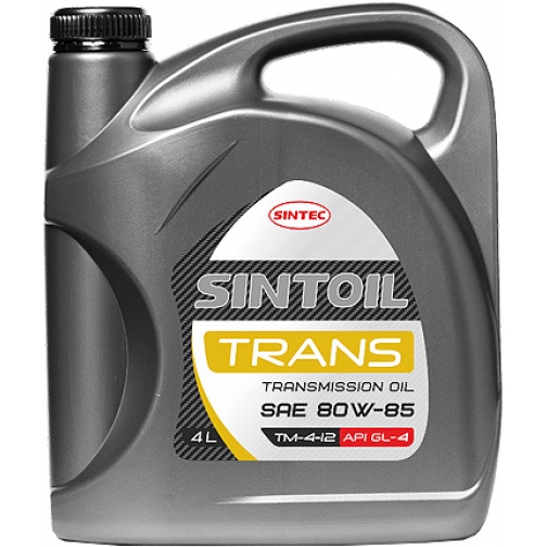 Трансмиссионное масло Sintoil Транс ТМ-4-12 80W85 GL-4 4л 37681207