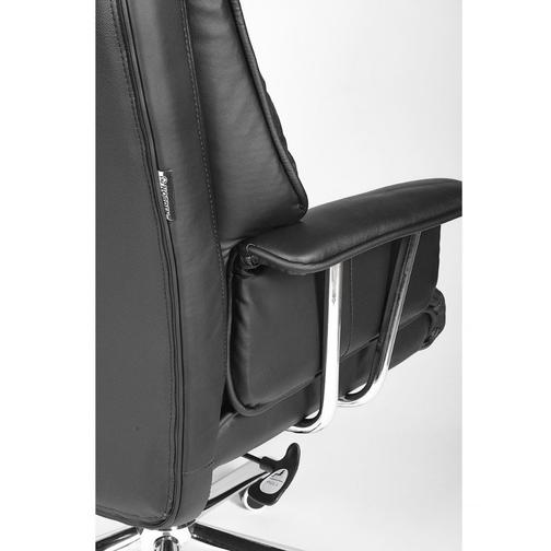 Кресло для руководителя/Президент/cталь + хром/черная кожа NORDEN Chairs 42859354