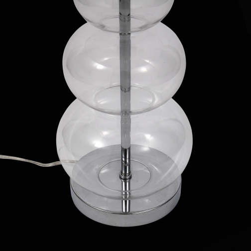 Настольная лампа St Luce Хром, Прозрачное стекло/Белый E27 1*60W 37397091 3