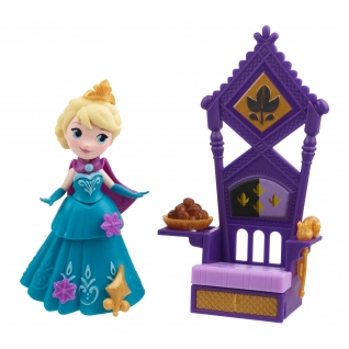 Мини-кукла "Холодное сердце" Маленькое королевство - Эльза на троне Hasbro