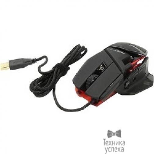Mad Catz PC Мышь Mad Catz R.A.T.4 Gaming Mouse - Black/Red проводная оптическая (MCB4373100A3/04/1) PCAmc67 5801646