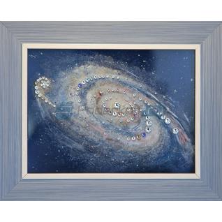 Картина "Наша спиральная Галактика" со стразами Swarovski