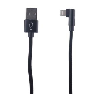 USB дата-кабель COTEetCI M47 L NYLON series Lightning cable QUICK CHARGE CS2161-BK (1.2 м) 2.4А Черный