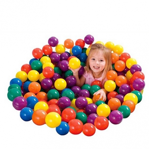 Пластиковые мячики для сухого бассейна, 100 штук Intex 37711854 3