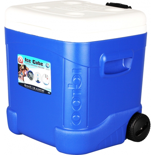 Контейнер изотермический (термобокс) Igloo Ice Cube 60 Roller на колёсах 56л синий (00045097) 37783749