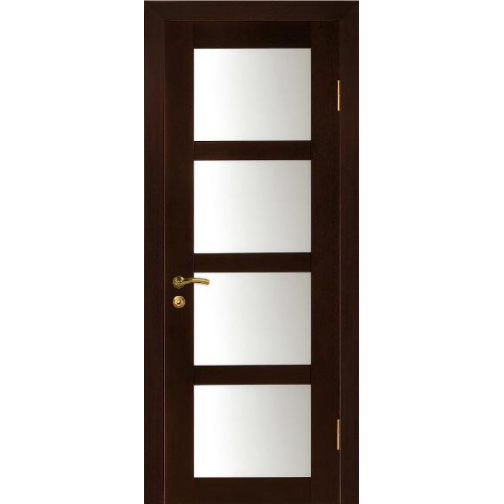 Дверное полотно МариаМ ЭЛИТ Квартет шпонированная покрытие ПУ лак (4 широких стекла) 600-900 мм 6640759