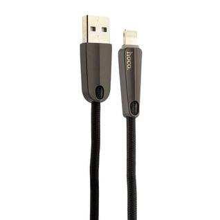 USB дата-кабель Hoco U35 Space shuttle smart power off Lightning (1.2 м) Black