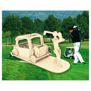 Сборная деревянная модель "Игрок в гольф" МДИ
