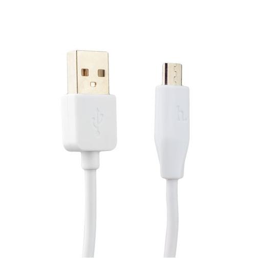 USB дата-кабель Hoco X1 Rapid MicroUSB (1.0 м) Белый 42532785