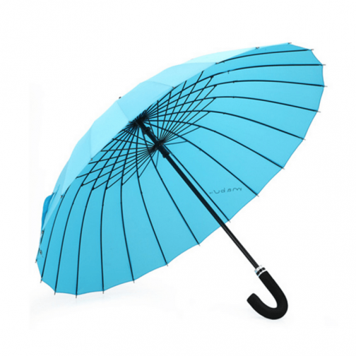 Зонт трость голубой 24 спицы, Mabu 37455811 5