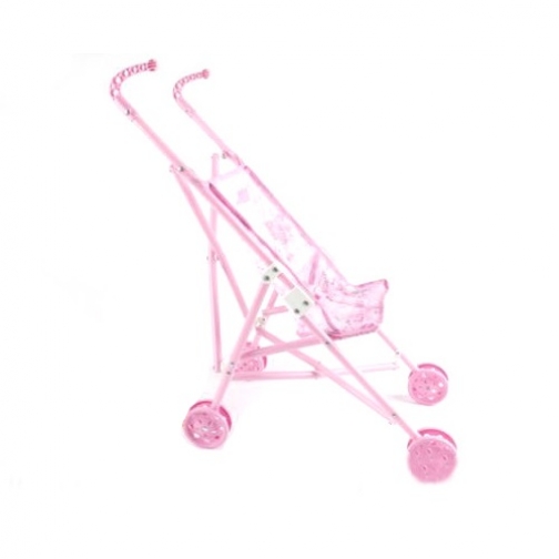 Коляска-трость для кукол, розовая Shantou 37719456
