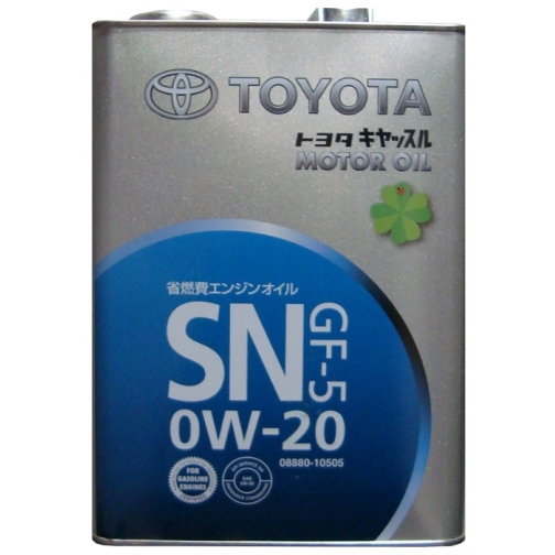 Моторное масло TOYOTA SN 0W20 4л арт. 0888010505 5926900