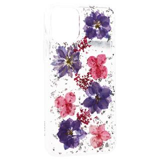 Чехол-накладка силиконовая K-Doo Flowers TPU+Dried Flowers+Lucite для Iphone 11 (6.1") Сиреневая