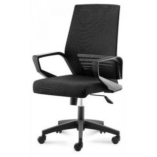 Кресло офисное/Эрго black LB/черный пластик/черная сетка/черная ткань