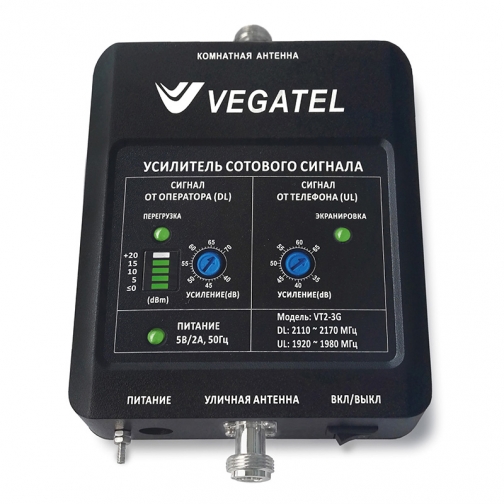 Усилитель сотовой связи VEGATEL VT2-3G-kit (дом, LED) VEGATEL 9251888 3