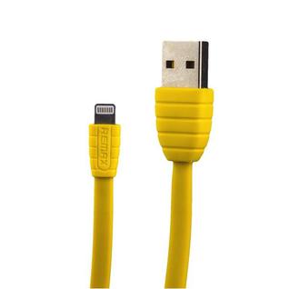 USB дата-кабель Remax Fast Charging LIGHTNING плоский (1.0 м) Желтый