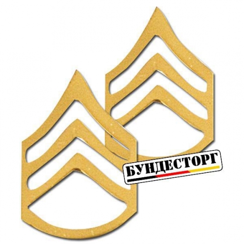 Знак ранга Metall US Staff Sergeant Polished 5018600