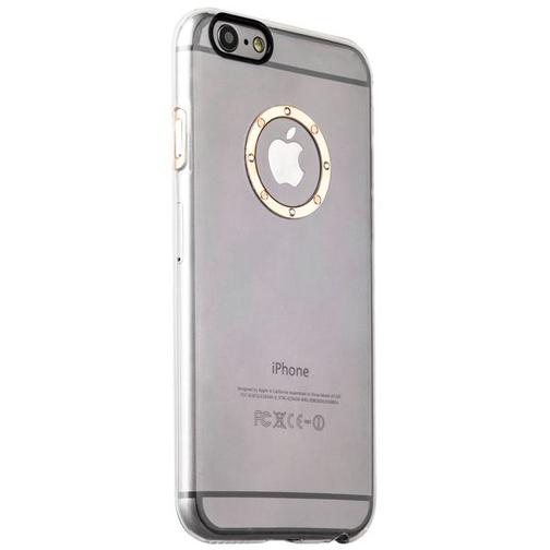 Накладка пластиковая iBacks Transparent Case with Diamond Ring для iPhone 6s/ 6 (4.7) - (ip60217) Champagne Gold Ring 42530479