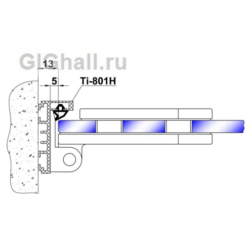 TI-80-4-2 (цвет Черный) Боковая петля на коробку 5901133 1