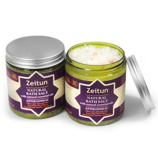 Афродизиак соль для ванн Зейтун с маслами розы, сандала, нероли и герани