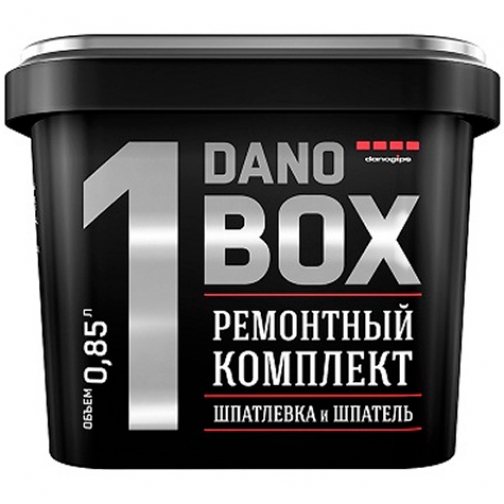 ДАНОГИПС Дано Бокс 1 ремонтный комплект (0,85л) / DANOGIPS Dano Box 1 ремонтный комплект (шпаклевка+шпатель) (0,85л) Даногипс 37545582