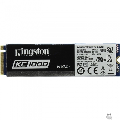 Kingston Kingston SSD 480GB M.2 KC1000 Series SKC1000/480G 8166259