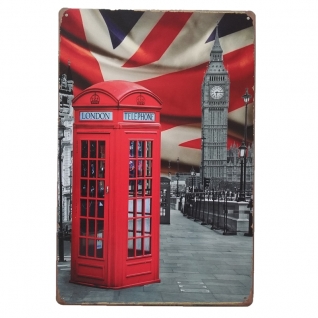 Табличка "London telephone booth"