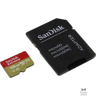 SanDisk Sandisk Extreme microSDXC 128GB + SD Adapter + Rescue Pro Deluxe 160MB/s A2 C10 V30 UHS-I U4 SDSQXA1-128G-GN6MA
