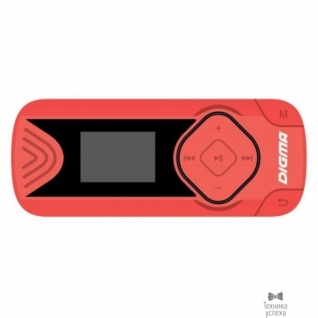 Digma 487377 Плеер Flash Digma R3 8Gb красный/0.8"/FM/microSDHC/clip