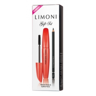LIMONI - Набор для макияжа глаз GIFT SET/ тушь Mascara Rosso + карандаш для глаз Eyeliner Pencil