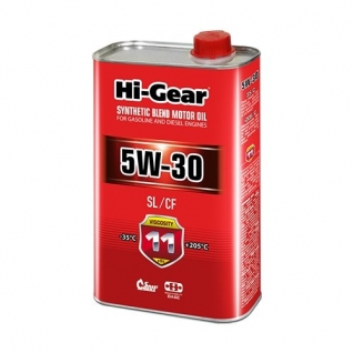 Моторное масло Hi-Gear 5W30 1л полусинтетика