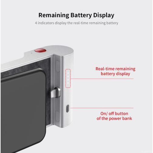Кейс внешний аккумулятор с кнопкой для фото Rock Battery Case Wireless Shoot For iPhone Power Bank 42190634 7
