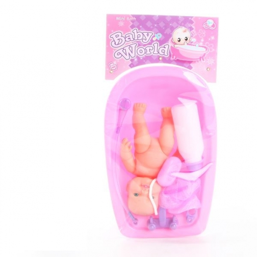 Пупс в ванночке Baby World, с аксессуарами, 21 см Shenzhen Toys 37720516 2