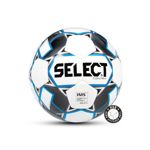 Мяч футбольный Select Contra Ims 812310, №5, белый/черный/синий (5) 42250350