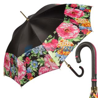 Зонт-трость "Дуэт", черный/разноцветный