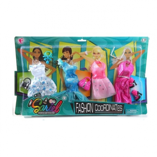 Набор одежды для кукол Sariel, 4 наряда Shenzhen Toys 37720597