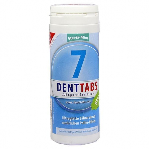 Denttabs Таблетки для чистки зубов DENTTABS Zahnputztabletten Stevia-Mint mit Fluorid 380 7244360