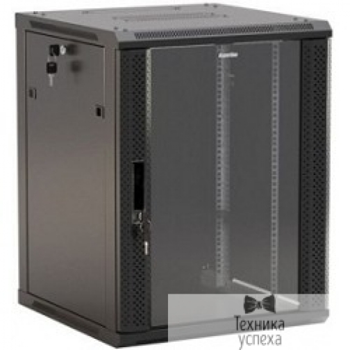 Hyperline Hyperline TWB-FC-1566-GP-RAL9004 Шкаф настенный 19-дюймовый (19