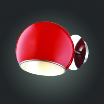 Светильник настенный St Luce Хром/Красный, Серебристый E27 1*60W